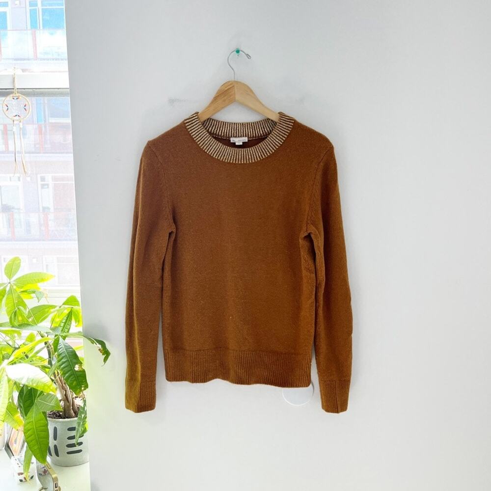 Gap Cosy Metallic Tobacco Brown Sweater Size Medium